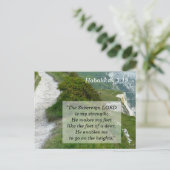 Habakkuk 3 19 Schriftgeheugen Kaart (Staand voorkant)