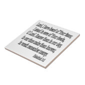 Habakkuk 3:2 vierkant tegeltje (Zijkant)