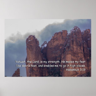 Habakuk 3:19 poster