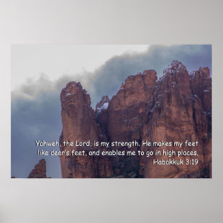 Habakuk 3:19 poster
