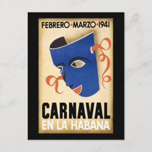Habana Carnaval Havana Carnival 1941 Briefkaart