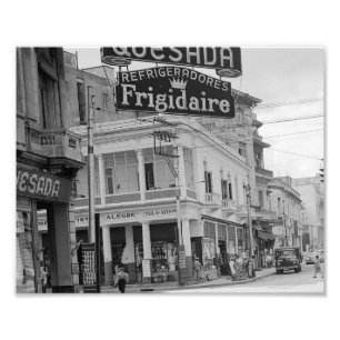 Habana Cuba Lamparas Quesada 1955 Foto Afdruk