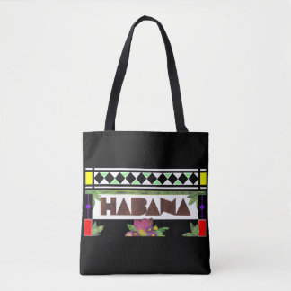 HABANA Glas in lood Impression Black Tote Bag