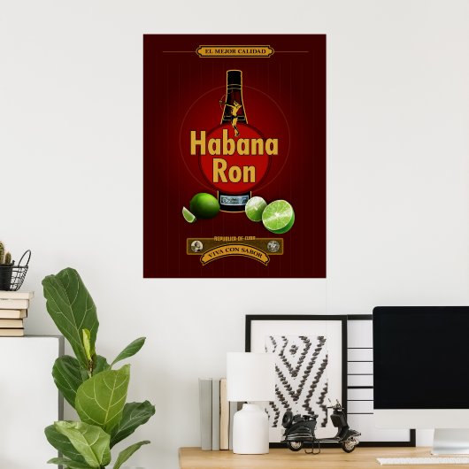 Habana Ron Poster (Thuiskantoor)