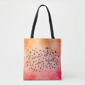 Habanera l'amour est un oiseau rebelle waterverf tote bag (Voorkant)