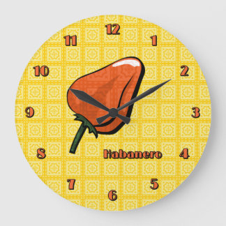 Habanero Chili Pepper Clock Grote Klok