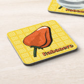 Habanero Chili Pepper Plastic Onderzetter (Linkerzijde)