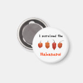 Habanero pepers magneet (Voorkant / Achterkant)