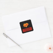Habanero Sinaasappel Vierkante Sticker (Envelop)