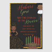 Habari Gani Kwanza Kaart met Kerstmis (Voorkant)