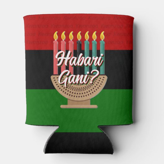 HABARI GANI Kwanzaa Blikjeskoeler (Achterkant)