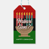 HABARI GANI Kwanzaa Cadeaulabel (Voorkant)