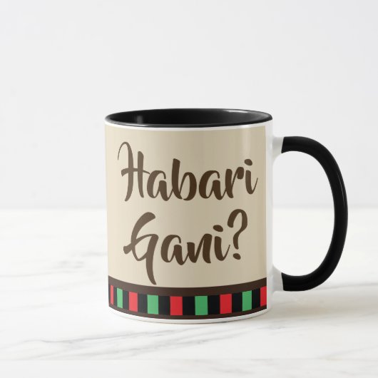 Habari Gani - voorwerpen van Kwanzaa | Mok (Rechts)