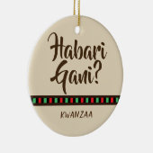 Habari Gani - voorwerpen van Kwanzaa | Versiering Keramisch Ornament (Rechts)