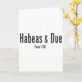 Habeas Corpus Due Process Sinds 1789 Minimale Gron Kaart (Gele Bloem)