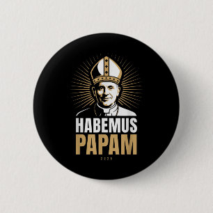 Habemus Papam 2025 Paus Verkiezing Rome Vaticaan A Ronde Button 5,7 Cm