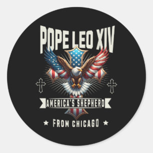Habemus Papam 2025 Vaticaanse Verkiezing Leo XIV u Ronde Sticker