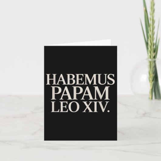 Habemus Papam Leo XIV. paus Kaart (Voorkant)