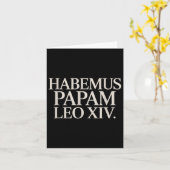 Habemus Papam Leo XIV. paus Kaart (Gele Bloem)
