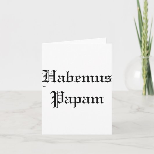 Habemus Papam Nieuw Pe Kaart (Voorkant)