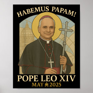 Habemus Papam Paus Leo Robert Prevost Paus. Poster