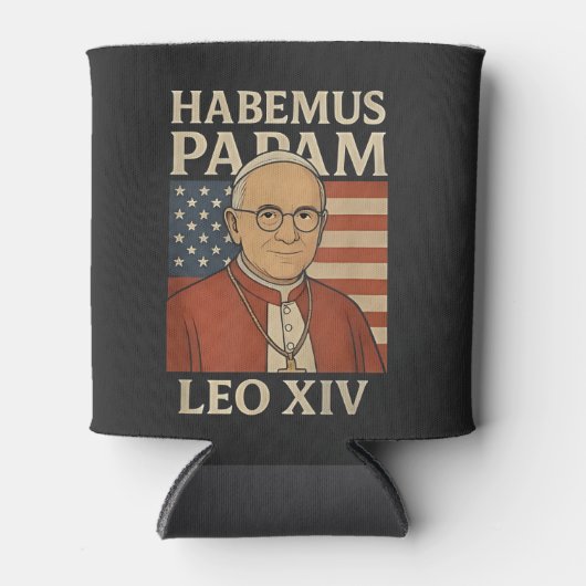 Habemus papam Paus Leo XIV Christelijke kerk Blikjeskoeler (Voorkant)