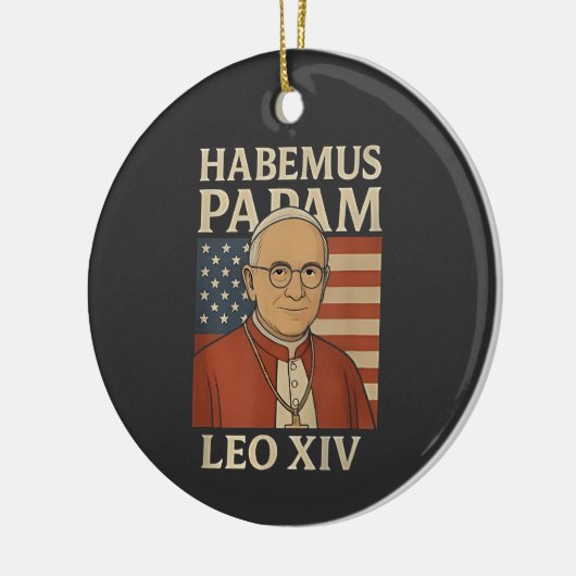 Habemus papam Paus Leo XIV Christelijke Kerk Keramisch Ornament (Links)