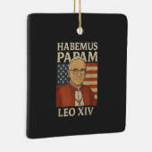 Habemus papam Paus Leo XIV Christelijke Kerk Keramisch Ornament (Rechts)