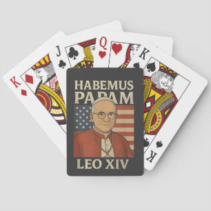 Habemus papam Paus Leo XIV Christelijke kerk Pokerkaarten