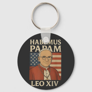 Habemus papam Paus Leo XIV Christelijke kerk Sleutelhanger