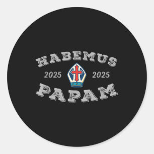 Habemus Papam Paus Verkiezing 2025 Leon XIV Ronde Sticker