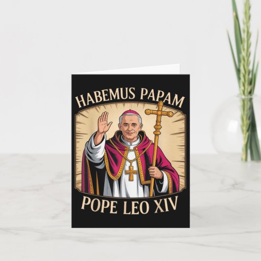 Habemus Papam Pope Leo XIV Kaart (Voorkant)