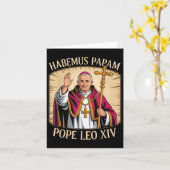 Habemus Papam Pope Leo XIV Kaart (Gele Bloem)