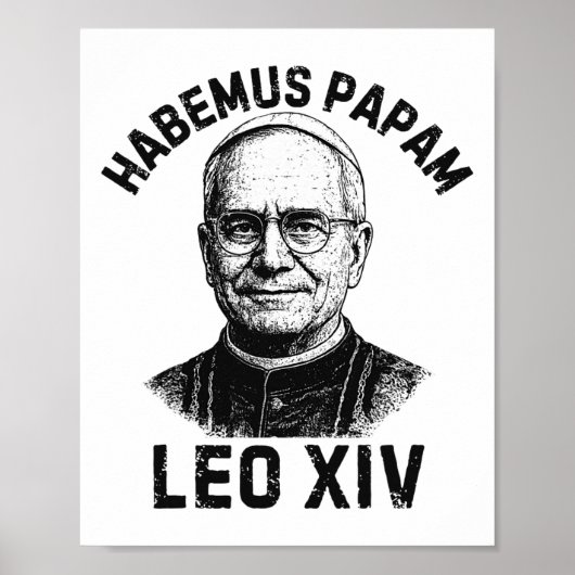 Habemus Papam Pope Leo XIV Poster (Voorkant)