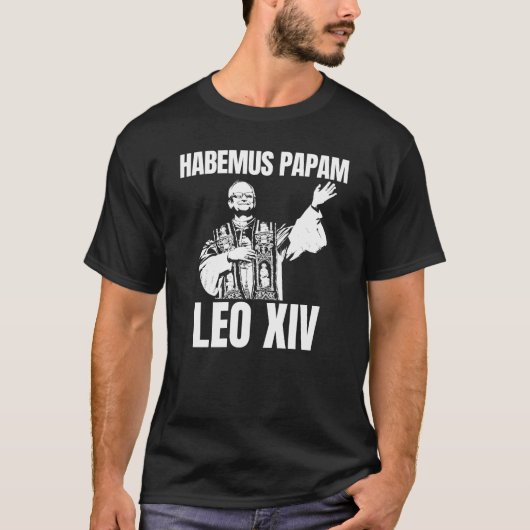 Habemus Papam Pope Leo XIV T-shirt (Voorkant)