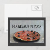 Habemus Pizza Party Invitation Briefkaart (Voorkant / Achterkant)