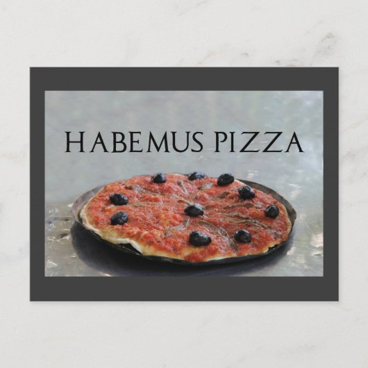 Habemus Pizza Party Invitation Briefkaart (Voorkant)