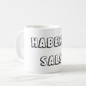 Habemus salsa koffiemok (Voorkant links)
