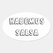 Habemus salsa ovale sticker (Voorkant)