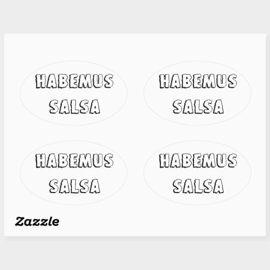 Habemus salsa ovale sticker (Vel)