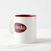 Habesha Ethiopië en Eritrea Design Mok ሐበሻዲዛይ ን (Voorkant links)