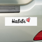 Habib2i Bumpersticker (Op auto)