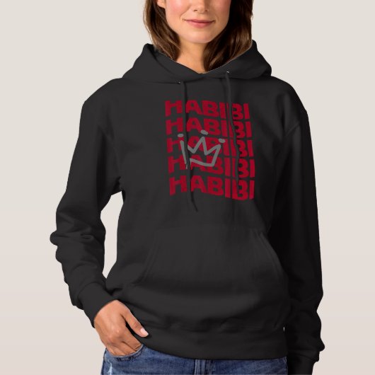 Habibi Arabisch 1 Hoodie (Voorkant)