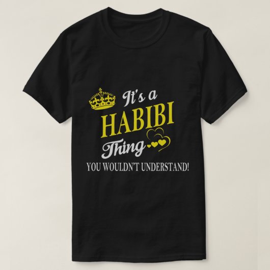 habibi , arabisch , arabisch , libanon , yalla , l t-shirt (Design voorkant)