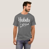 Habibi Arabisch Perfect Muslim Honeymoon Day Love T-shirt (Voorkant volledig)