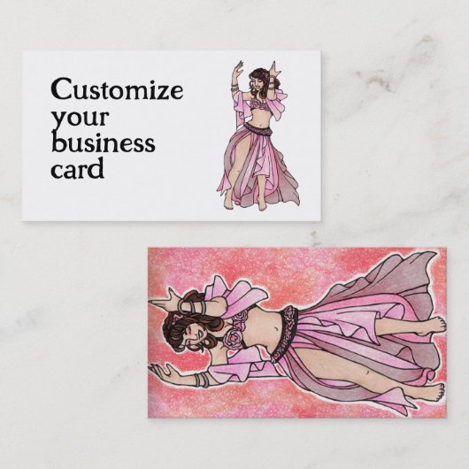 Habibi Belly Dancer Visitekaartjes (Voorkant / Achterkant)