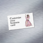 Habibi Belly Dancer Visitekaartjes Magnetisch Visitekaartje (Voorbeeld)