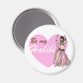 Habibi-buikdanseres Magneet (Voorkant / Achterkant)