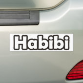 Habibi Bumpersticker (Op auto)