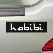 habibi bumpersticker (Op auto)